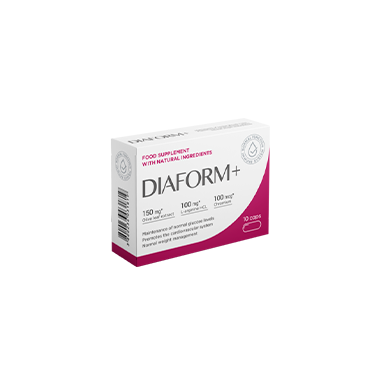 Diaform+ — kapslid (diabeedi tugi), tootepakend