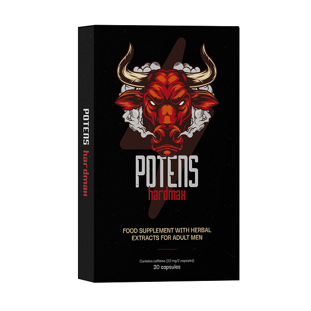 Potens Hardmax — kapslid (meeste potentsi tugi), tootepakend
