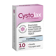 Cystolax — kapslid (kuseteede tervis), tootepakend