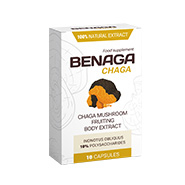 Benaga Chaga — kapslid (mälu ja keskendumine), tootepakend